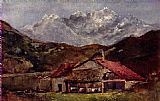 Gustave Courbet The mountain hut painting